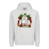 Dove Grey christmas simmental Premium Hoodie - JahusDesignShop