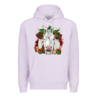 Lilac christmas simmental Premium Hoodie - JahusDesignShop