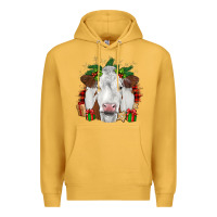 Mustard christmas simmental Premium Hoodie - JahusDesignShop