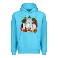Ocean Blue christmas simmental Premium Hoodie - JahusDesignShop