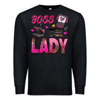 Black boss lady Premium Sweatshirt - texasbilliewilder