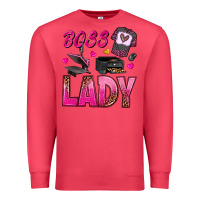 Cardinal boss lady Premium Sweatshirt - texasbilliewilder