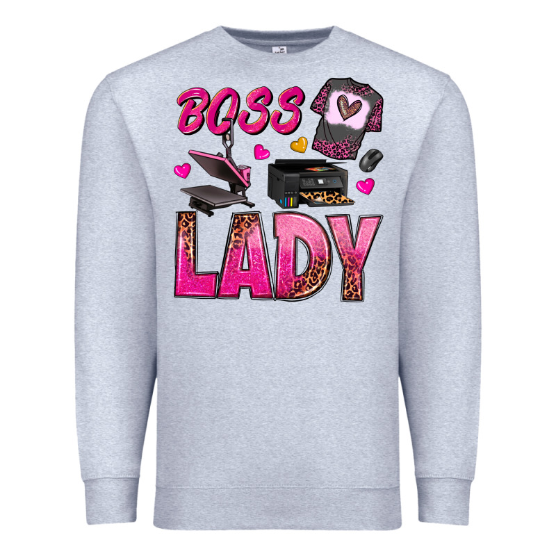 Boss Lady Premium Sweatshirt by texasbilliewilder | Teevron