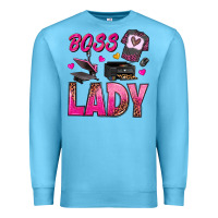 Ocean Blue boss lady Premium Sweatshirt - texasbilliewilder