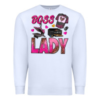 White boss lady Premium Sweatshirt - texasbilliewilder