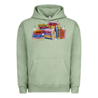 Pigment Oil Green book tropes Urban Hoodie - Artiststas