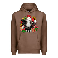 Chestnut christmas holstein Premium Hoodie - JahusDesignShop