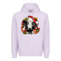 Lilac christmas holstein Premium Hoodie - JahusDesignShop