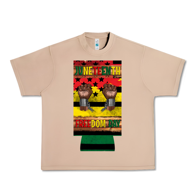 Juneteenth Freedom Day 12 Oz Can Cooler (slim) 2 Urban Heavy Tee by Artiststas | Teevron