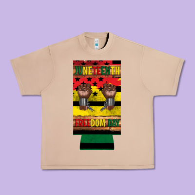 Juneteenth Freedom Day 12 Oz Can Cooler (slim) 2 Urban Heavy Tee Designed By Artiststas