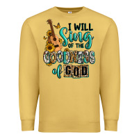 Antique Gold i will sing of the goodness of god Premium Sweatshirt - RanaPortraitStore