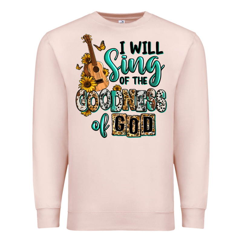 I Will Sing Of The Goodness Of God Premium Sweatshirt by RanaPortraitStore | Teevron