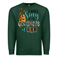 Sports Green i will sing of the goodness of god Premium Sweatshirt - RanaPortraitStore