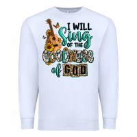 White i will sing of the goodness of god Premium Sweatshirt - RanaPortraitStore