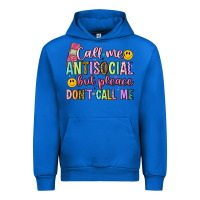Cobalt call me antisocial but please don't call me Urban Hoodie - Artiststas