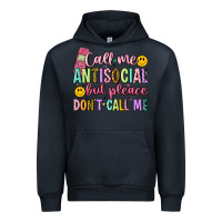 Navy call me antisocial but please don't call me Urban Hoodie - Artiststas