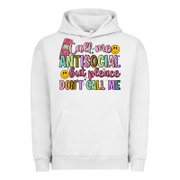 Pigment Lunar Rock call me antisocial but please don't call me Urban Hoodie - Artiststas