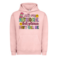 Pigment Salmon call me antisocial but please don't call me Urban Hoodie - Artiststas