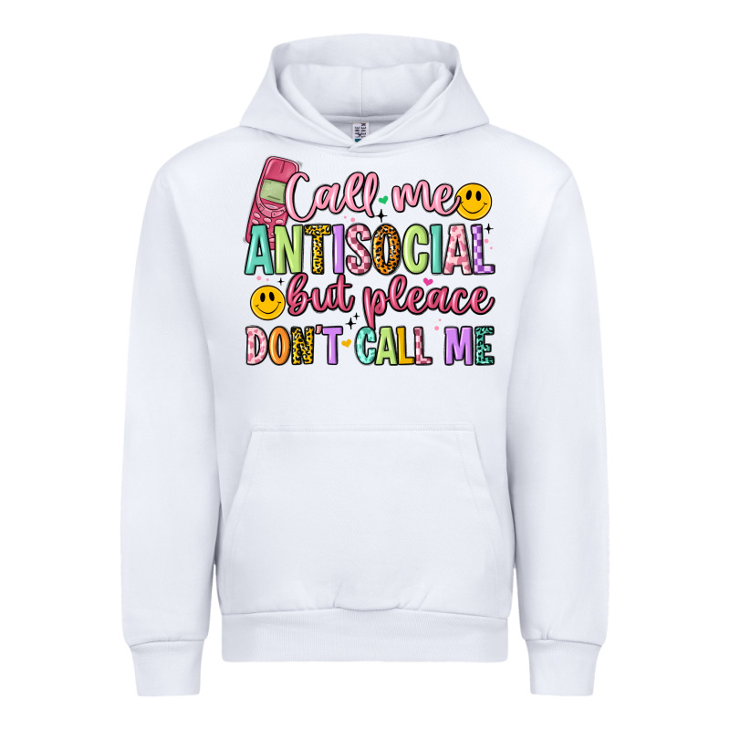 Call Me Antisocial But Please Don't Call Me Urban Hoodie by Artiststas | Teevron