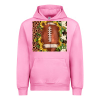 Fuchsia Pink football leopard cowhide sunflower Urban Hoodie - JahusDesignShop