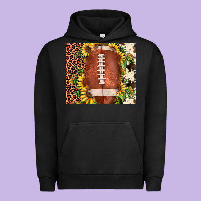 Football Leopard Cowhide Sunflower Urban Hoodie Designed By Jahusdesignshop
