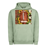 Pigment Oil Green football leopard cowhide sunflower Urban Hoodie - JahusDesignShop