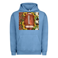 Pigment Pebble Blue football leopard cowhide sunflower Urban Hoodie - JahusDesignShop