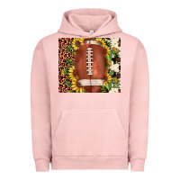 Pigment Salmon football leopard cowhide sunflower Urban Hoodie - JahusDesignShop