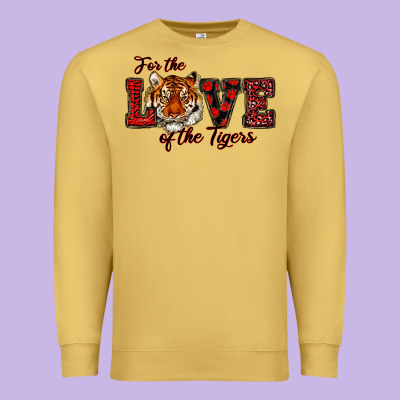 Premium Sweatshirt for the love of the tigers red