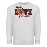 Dove Grey for the love of the tigers red Premium Sweatshirt - RanaPortraitStore