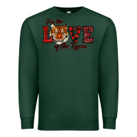 Sports Green for the love of the tigers red Premium Sweatshirt - RanaPortraitStore