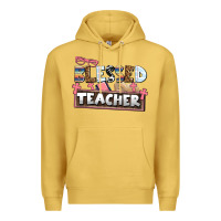 Antique Gold blessed teacher Premium Hoodie - AdoDesignShop