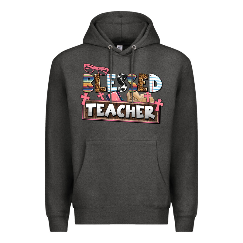 Blessed Teacher Premium Hoodie by AdoDesignShop | Teevron
