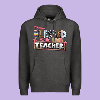 Blessed Teacher Premium Hoodie Designed By Adodesignshop