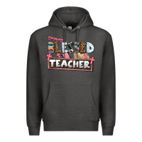 Charcoal Heather blessed teacher Premium Hoodie - AdoDesignShop