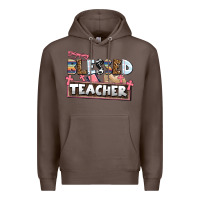 Coffee blessed teacher Premium Hoodie - AdoDesignShop