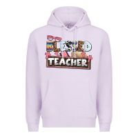 Lilac blessed teacher Premium Hoodie - AdoDesignShop