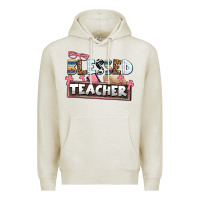 Oatmeal Heather blessed teacher Premium Hoodie - AdoDesignShop