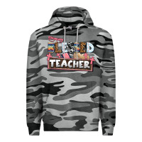 Slate Camo blessed teacher Premium Hoodie - AdoDesignShop
