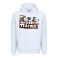 White blessed teacher Premium Hoodie - AdoDesignShop