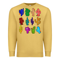 Antique Gold christmas glitter cactus Premium Sweatshirt - Zillion Design Studio