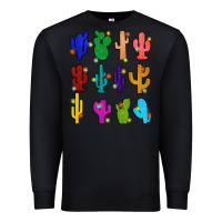 Black christmas glitter cactus Premium Sweatshirt - Zillion Design Studio