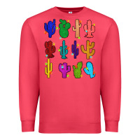 Cardinal christmas glitter cactus Premium Sweatshirt - Zillion Design Studio