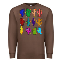 Chestnut christmas glitter cactus Premium Sweatshirt - Zillion Design Studio