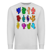 Dove Grey christmas glitter cactus Premium Sweatshirt - Zillion Design Studio