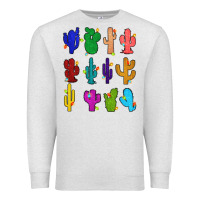 Oatmeal Heather christmas glitter cactus Premium Sweatshirt - Zillion Design Studio