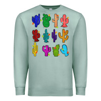 Seafoam christmas glitter cactus Premium Sweatshirt - Zillion Design Studio