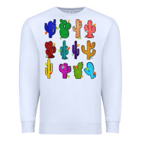 White christmas glitter cactus Premium Sweatshirt - Zillion Design Studio