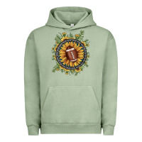 Pigment Oil Green football gemstone sunflower Urban Hoodie - JahusDesignShop