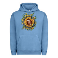 Pigment Pebble Blue football gemstone sunflower Urban Hoodie - JahusDesignShop